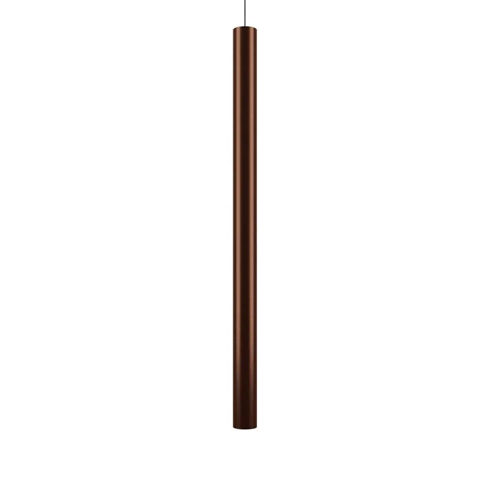 Outlet A-Tube pendant - Large - coppery bronze, Mini canopy - black