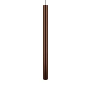 Outlet A-Tube pendant - Large - coppery bronze, Mini canopy - black