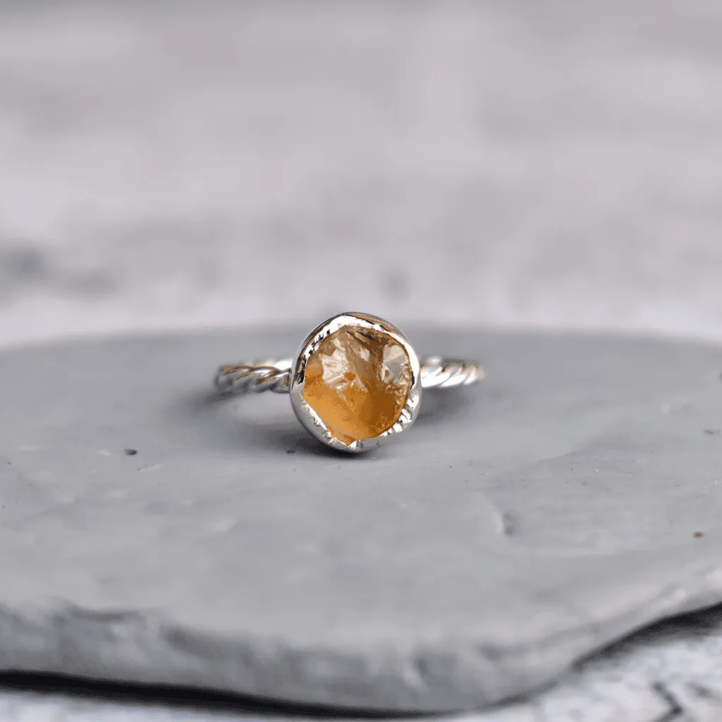 Raw Beauty - Citrine Ring