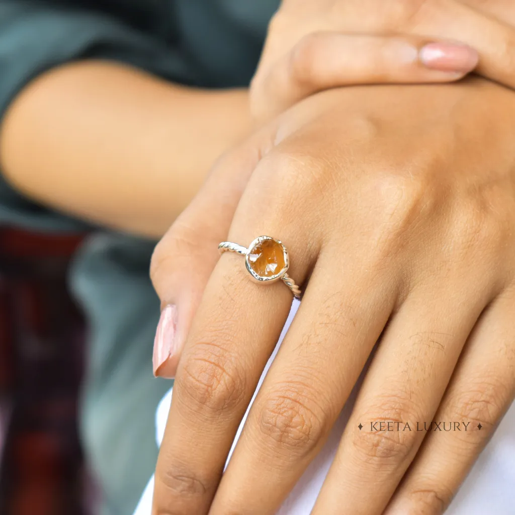 Raw Beauty - Citrine Ring