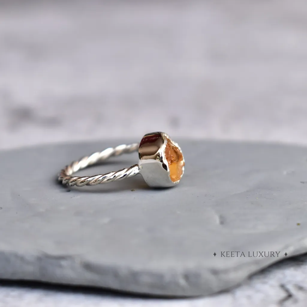 Raw Beauty - Citrine Ring