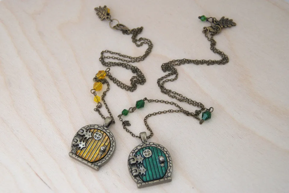 Sam and Frodo BFF Necklaces | Hobbit Door Lockets | Lord of the Rings Necklace | TWO Necklaces