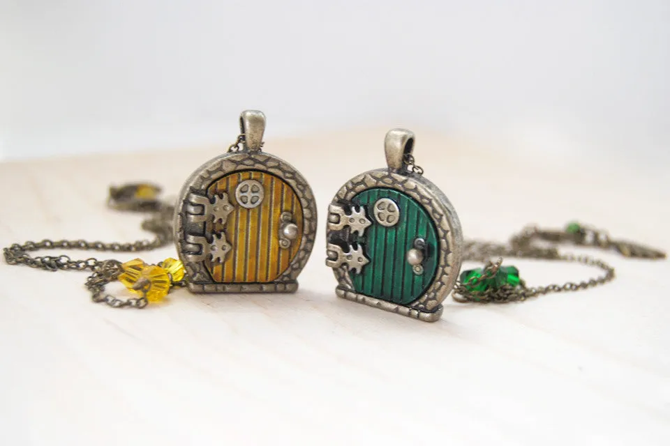 Sam and Frodo BFF Necklaces | Hobbit Door Lockets | Lord of the Rings Necklace | TWO Necklaces