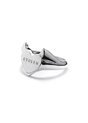 STOLEN GIRLFRIENDS CLUB SINISTER HEART SIGNET RING JWL4-24-98