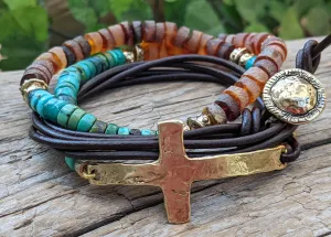 Turquoise & Rath Baltic Amber Wrap Bracelet