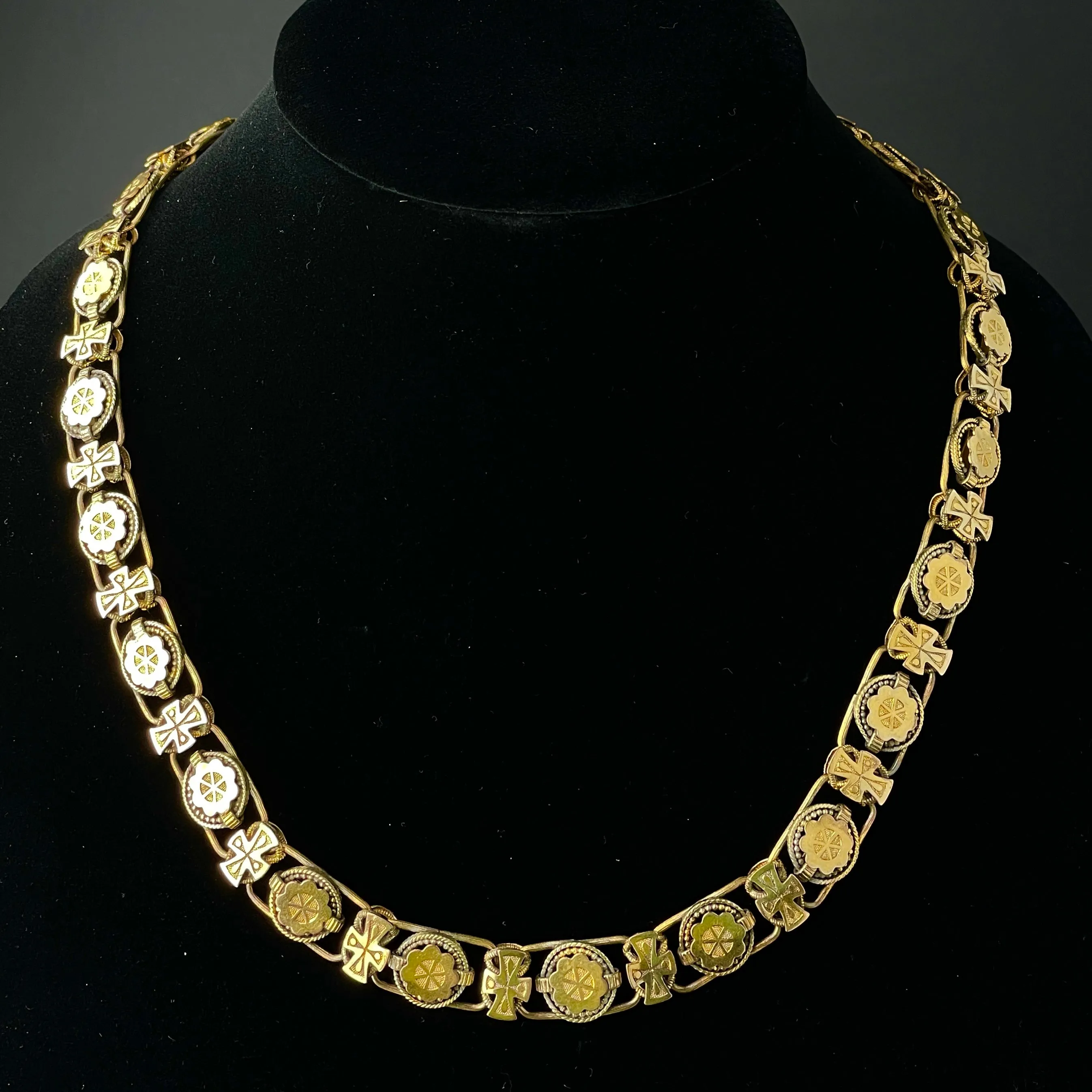 Victorian Gold Filled Antique Book Chain Necklace