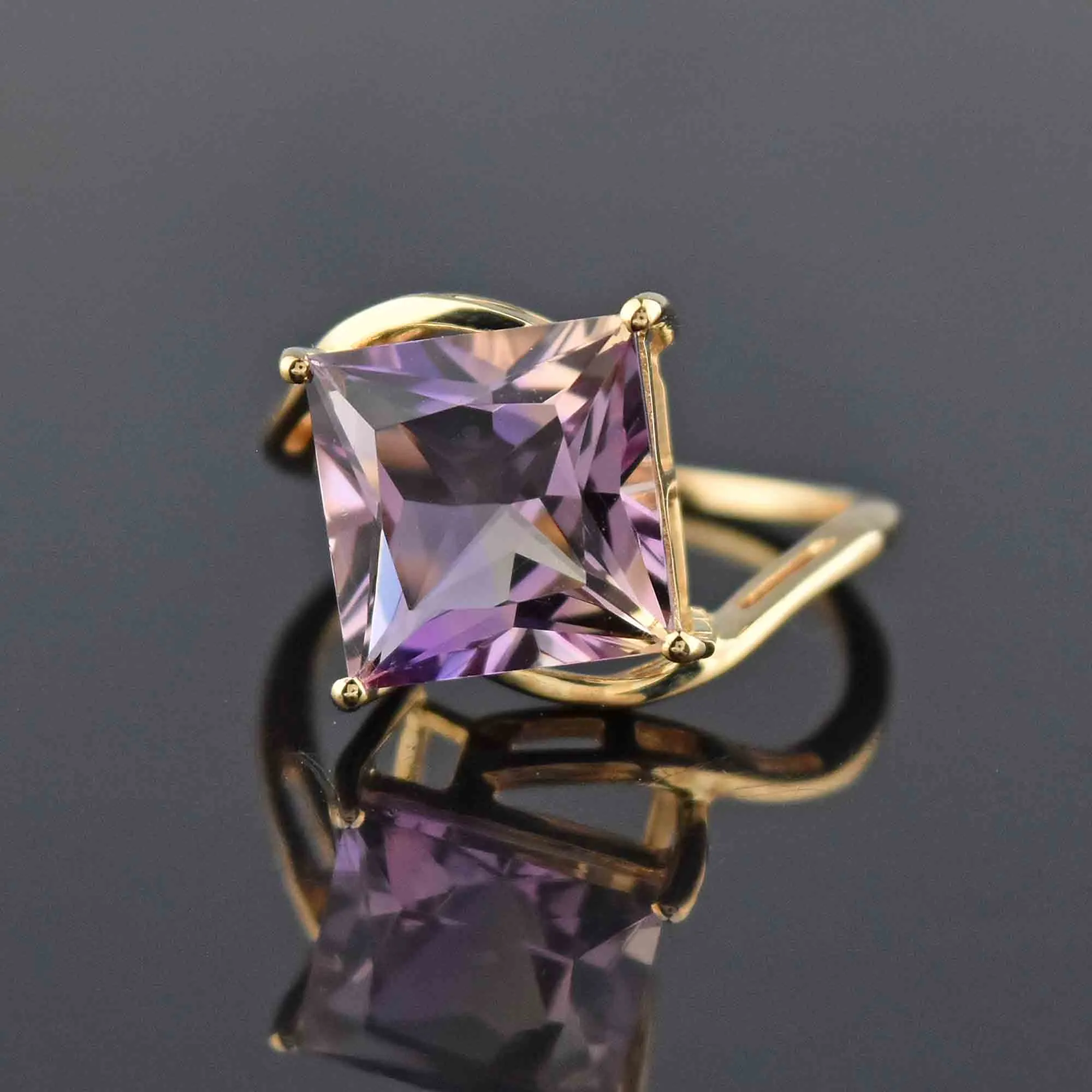 Vintage Gold 4.6 CTW Ametrine Ring, Sz 6