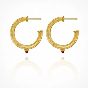 Vulcan Hoop Earrings - Gold